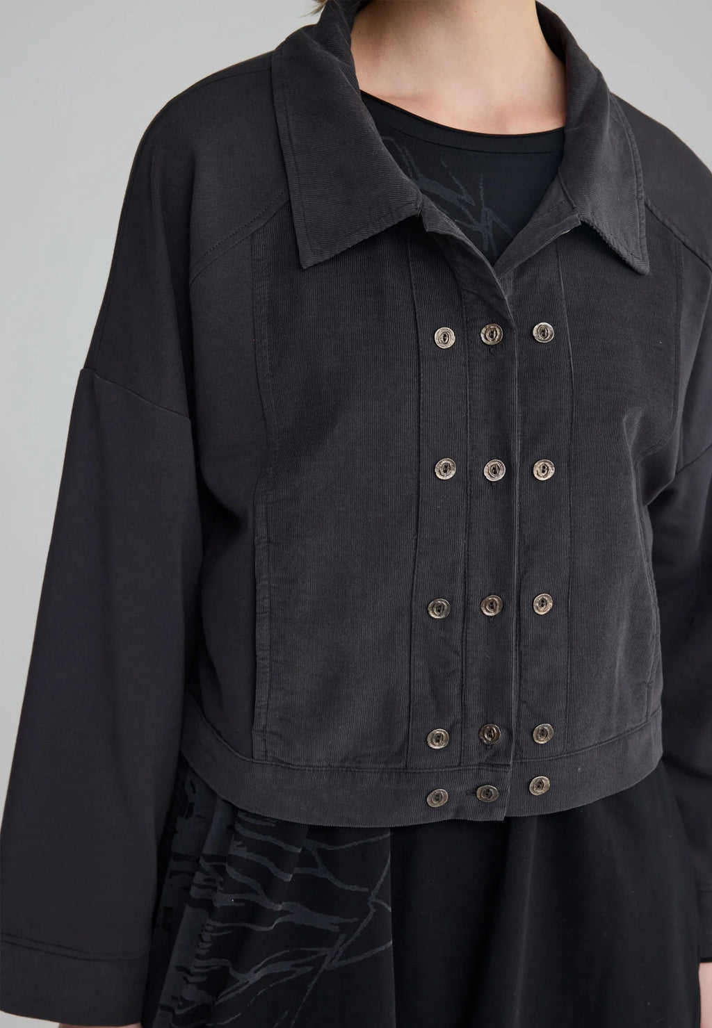 Luukaa Umbra Cropped Structured Jacket in Mink