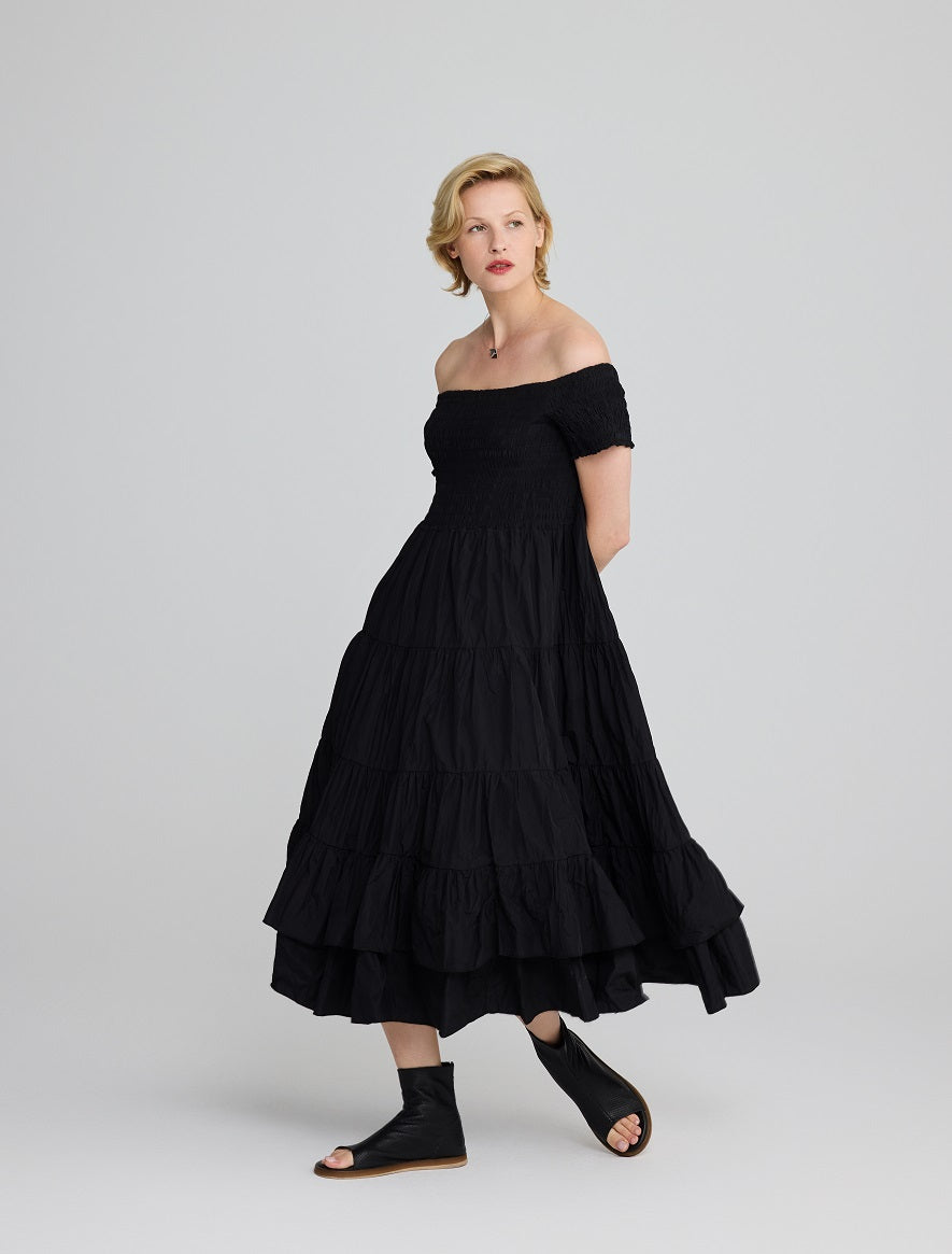 LUUKAA's Glow Smocked Top Dress