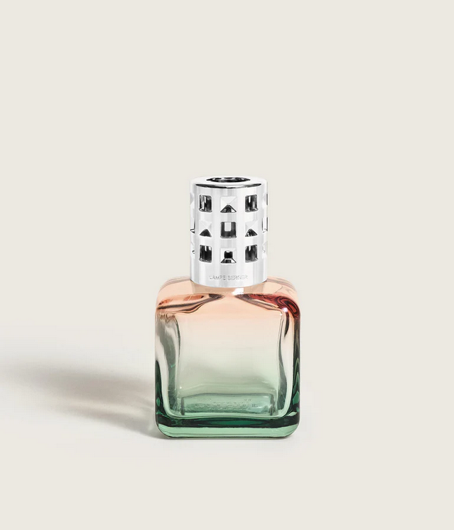 Lampe Berger Glaçon Peach-Green Gradient Lamp Gift Set with Ocean Breeze