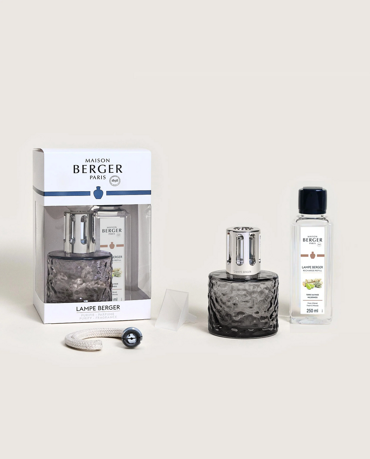 Mirage Black Lampe Gift Set + 250ml Wilderness Lampe Oil