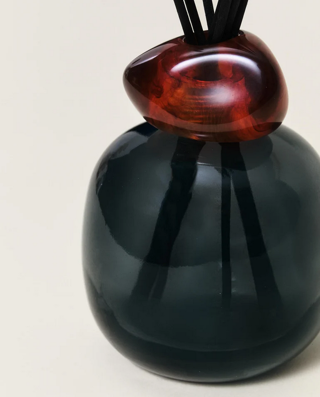 Mineral Black & Amber Reed Diffuser Set