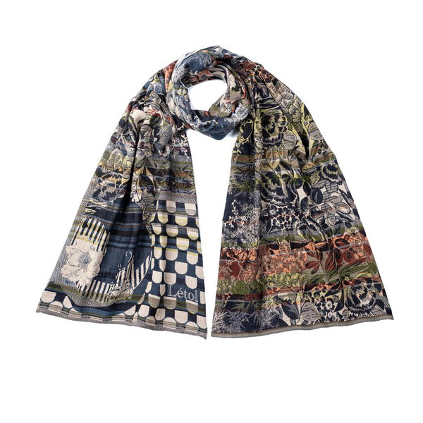 Perrine Crepuscule Night Organic Cotton Scarf