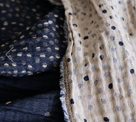 Gabrielle 8 Marine Organic Woven Scarf