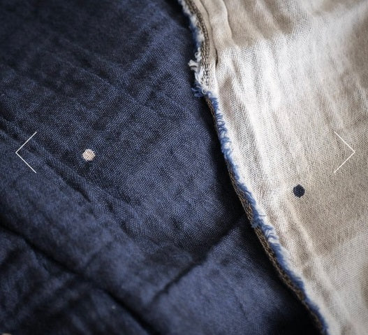 Gabrielle 8 Marine Organic Woven Scarf