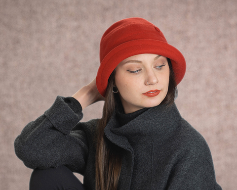 Bobbi Classic Wool Cloche Hat