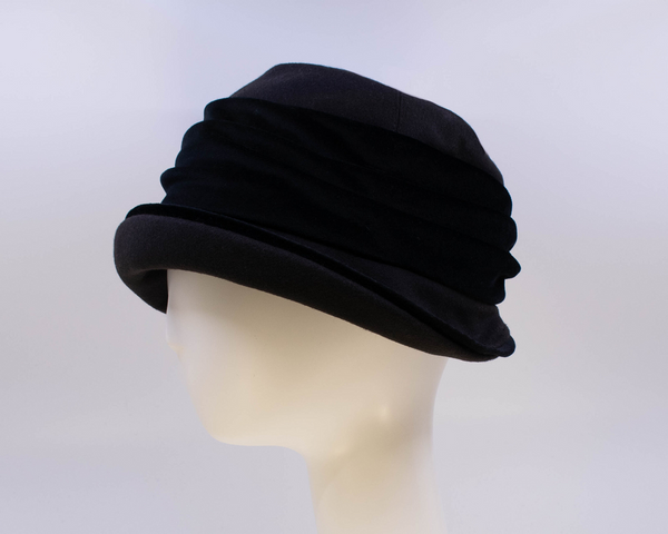 Jeanette Wool & Velvet Cloche Hat