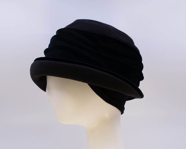 Jeanette Wool & Velvet Cloche Hat