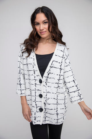 Liv by Habitat's Bounce Cocoon Cardigan in White