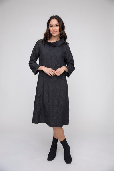 Liv by Habitat's Easy Crinkle Cowl Dress Black