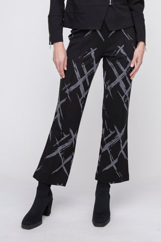  Liv by Habitat's Jacquard Kick Flare Pants in Black