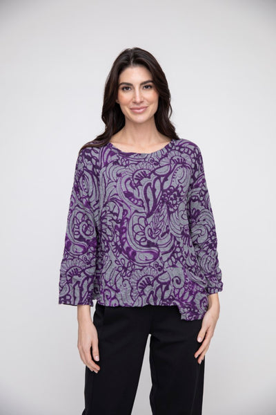 Liv by Habitat's Jetset Crinkle Top in Amethyst