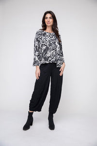 Liv by Habitat's Jetset Crinkle Top Black