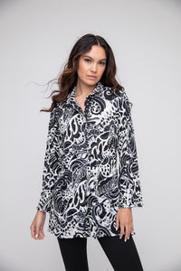 Liv by Habitat's Jetset Crinkle Tunic in Black