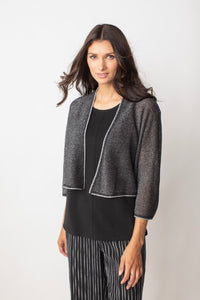 Liv by Habitat Mesh Cardi. Open front cropped cardigan with cropped sleeves.
