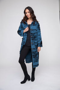 Liv's Off the Grid Cozy Car Coat in Ocean