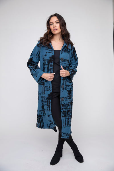 Liv's Off the Grid Cozy Car Coat in Ocean