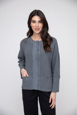  Liv by Habitat's Roll Neck Swing Cardigan Charcoal