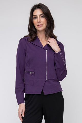 Liv by Habitat Solid Moto Jacket Amethyst