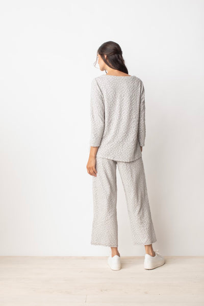 LIV's Speckled Dot Pleated Pant in Sand