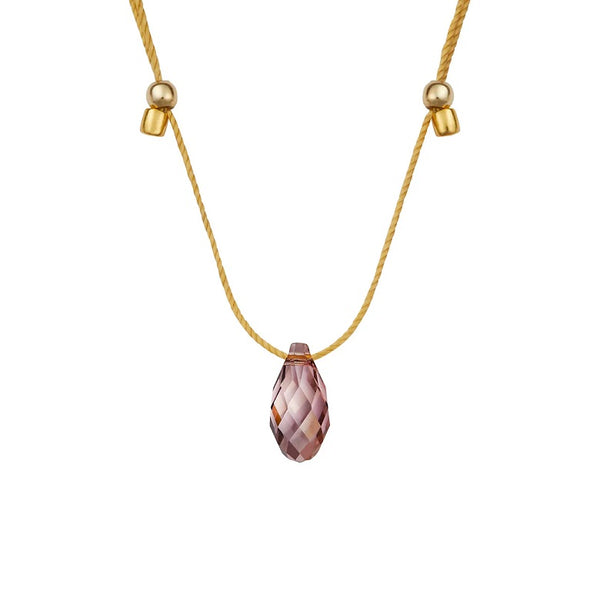 Light Prism Crystal Slider Necklace / Click for Selection
