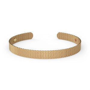 &Livy's Bold Mesh Cuff Bracelet Gold