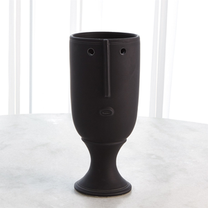 Long Nose Black Vase / Short