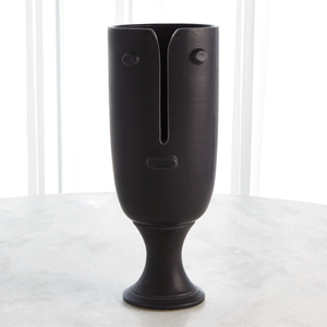Long Nose Black Vase / Tall
