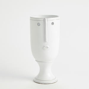 Long Nose White Vase / Short