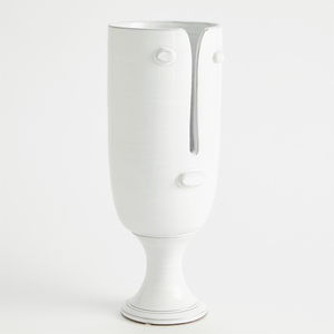 Long Nose White Vase / Tall