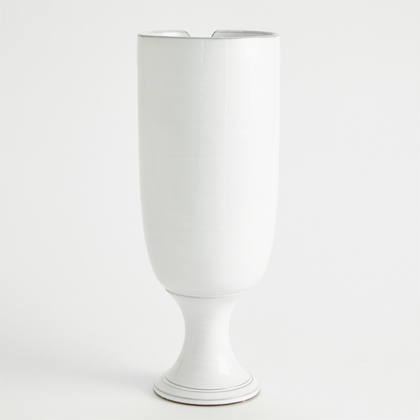 Long Nose White Vase / Tall