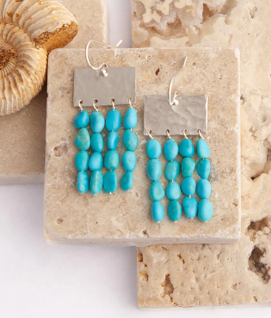 Silver & Turquoise Folklore Earrings