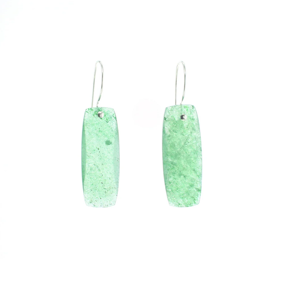 Silver Moss Earrings