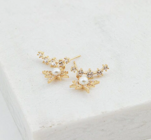 Alaia Climber Earrings in Gold