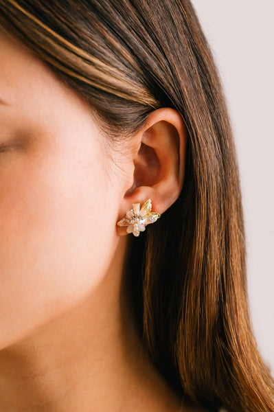 Lover's Tempo Botanist Crystal Stud Earrings