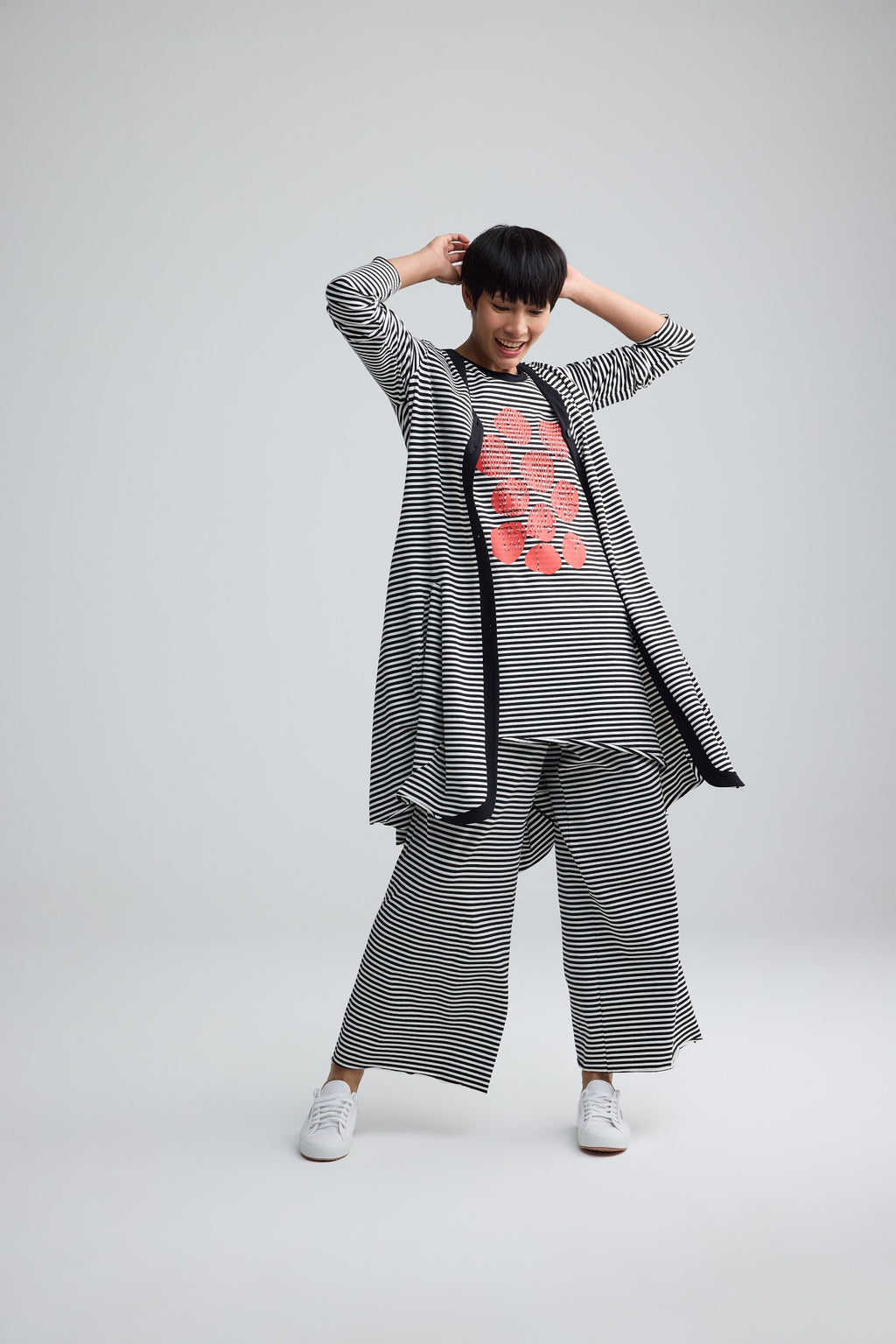 Luukaa's Juno Mandarin Stripe Pant