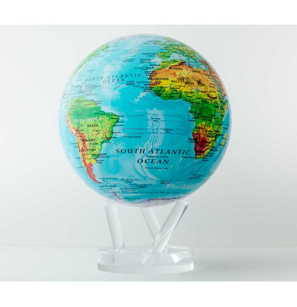 Blue Ocean Relief Map 8.5" MOVA Globe