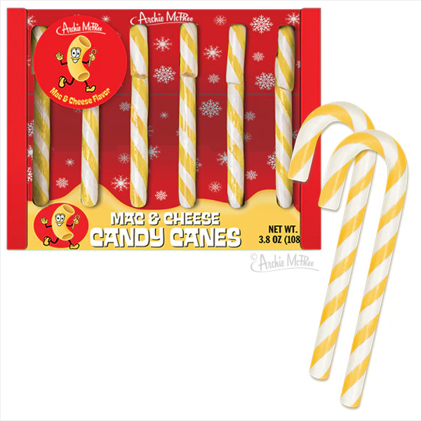Mac & Cheese Candy Canes