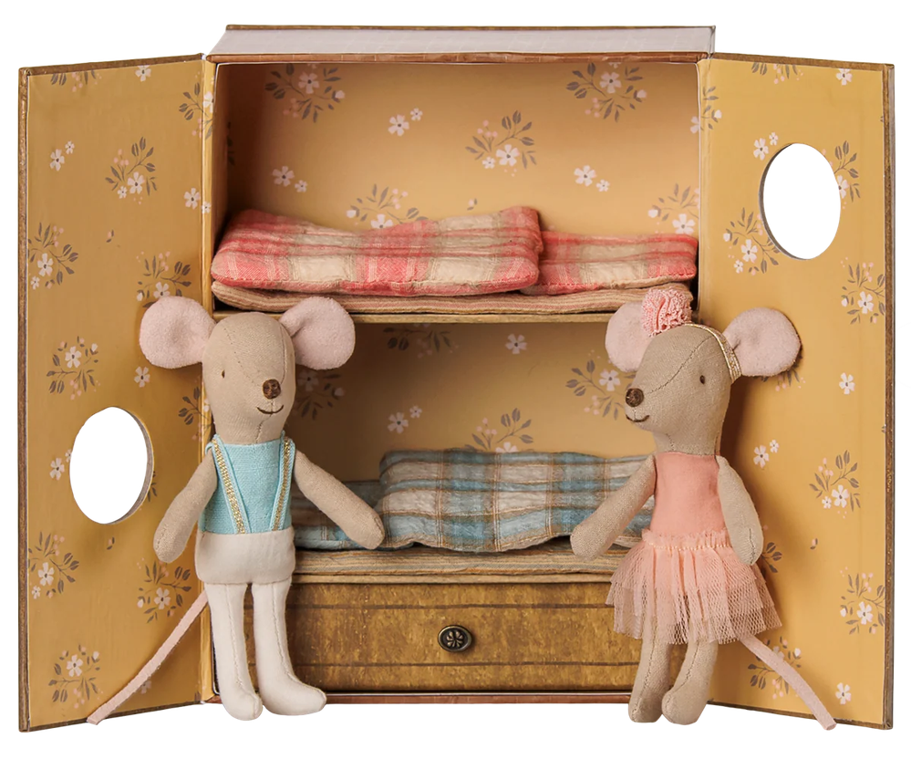 Maileg Ballet Mice in Dance Studio / Little Brother & Sister Mouse