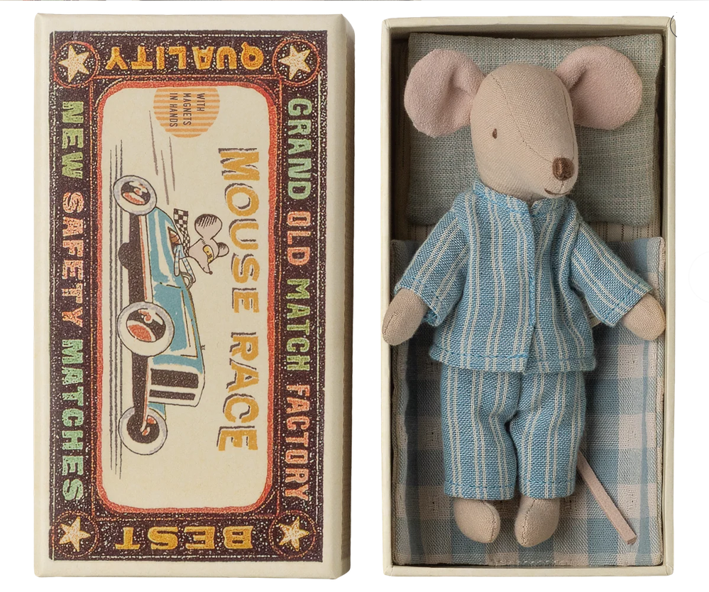 Maileg Big Brother Mouse in Matchbox