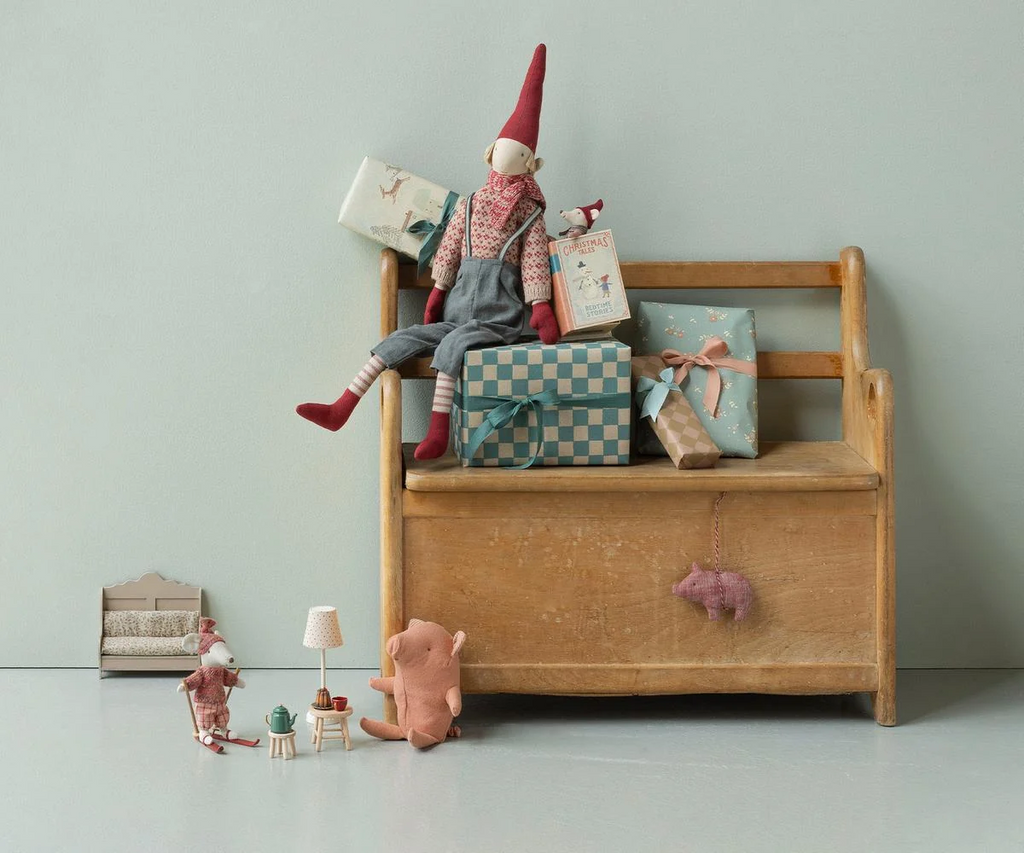 Maileg Christmas Baby Mouse in Book