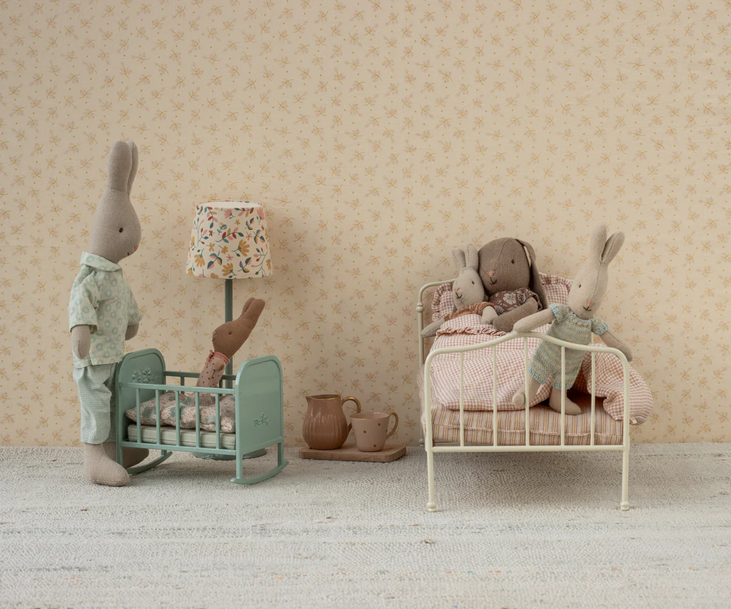 Maileg Cradle in Blue Mint