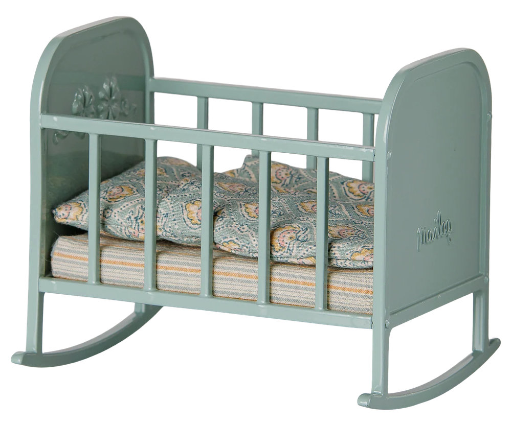 Maileg Cradle for Mouse / Blue Mint