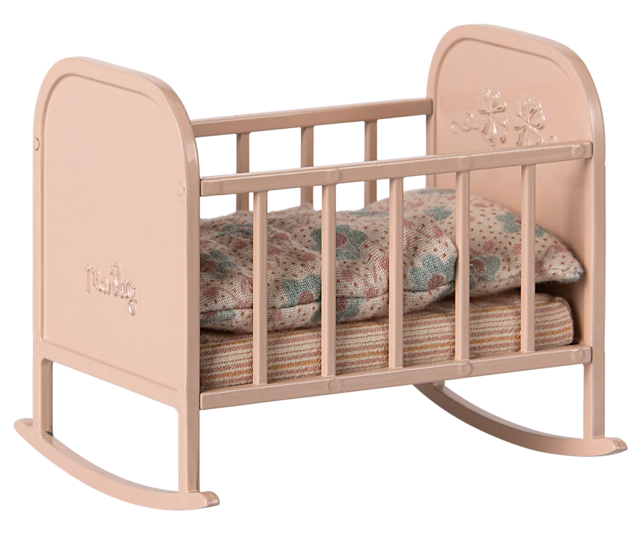 Maileg Cradle for Mouse Light Rose