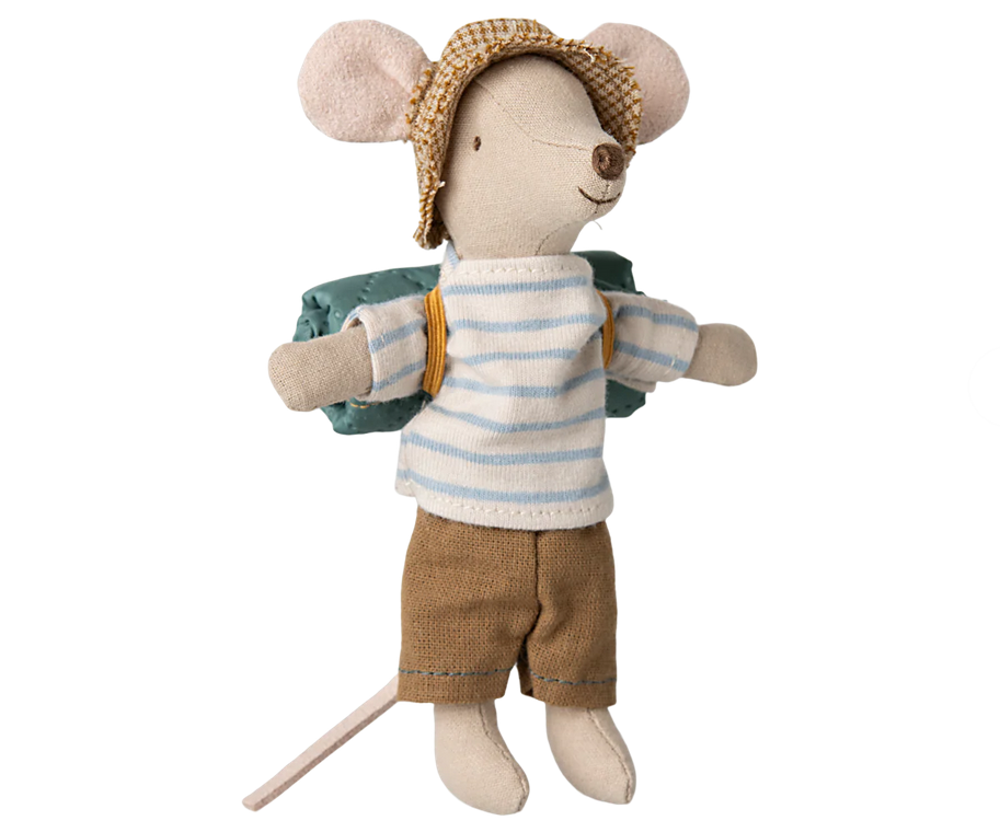 Maileg Hiker Mouse Big Brother / Stripes