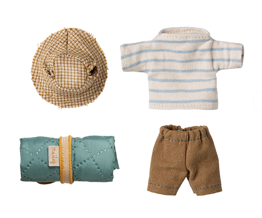 Maileg Hiker Mouse Big Brother / Stripes