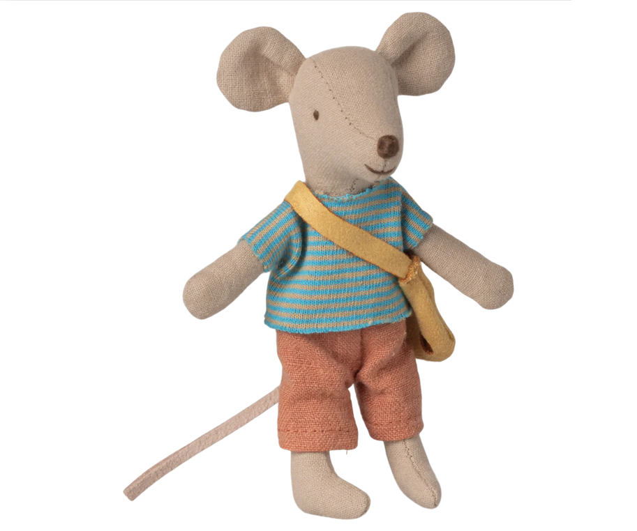 Maileg Little Brother Mouse with Bag