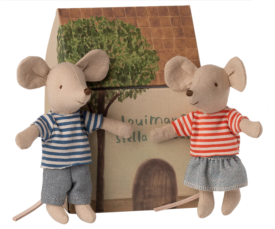Maileg LouiMax & Stella Little Brother and Sister Mice