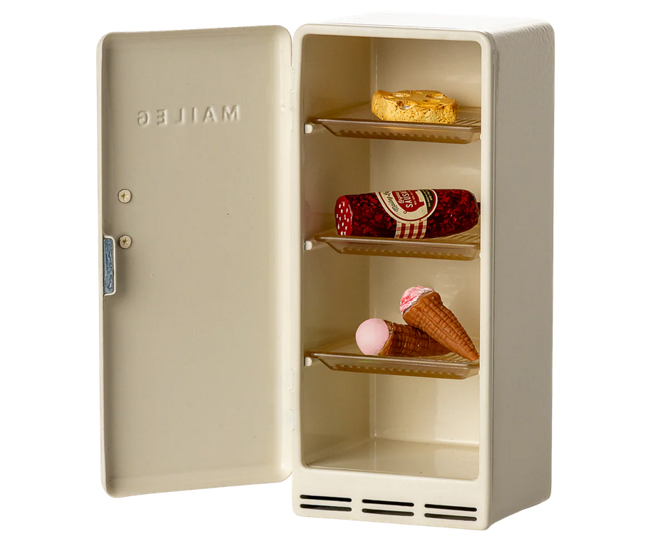 Maileg Metal Fridge for Mouse / Off White
