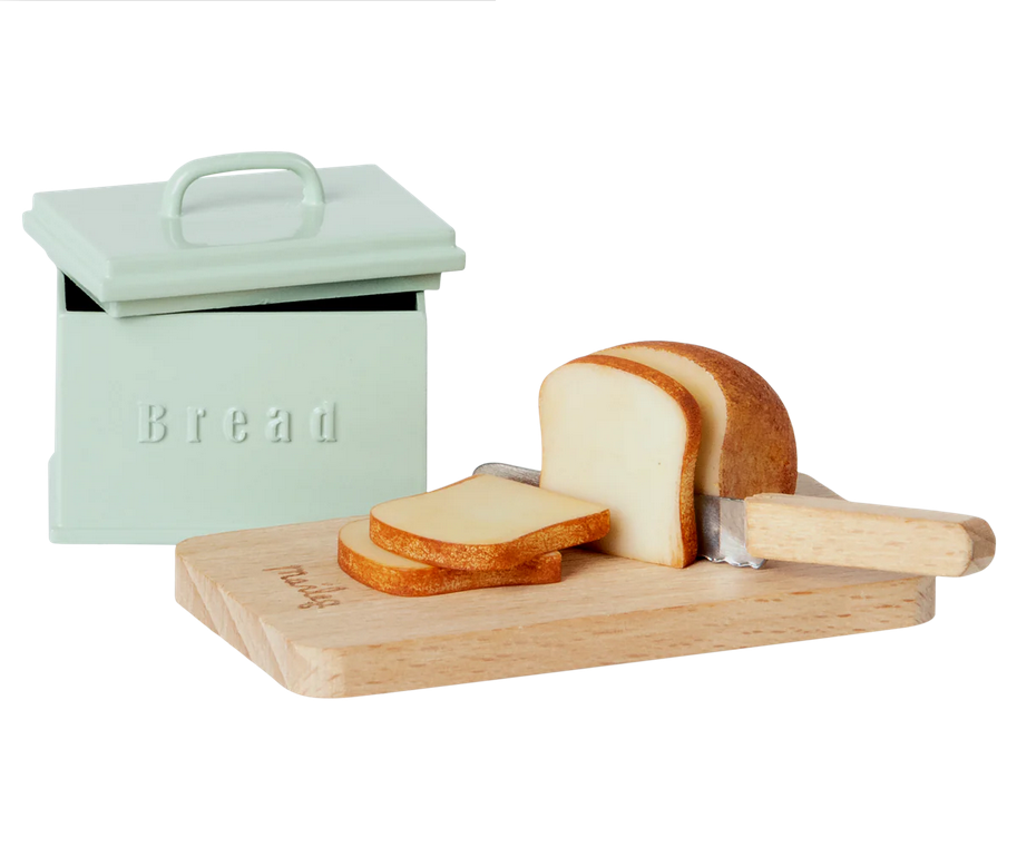 Maileg Miniature Bread Box with Utensils