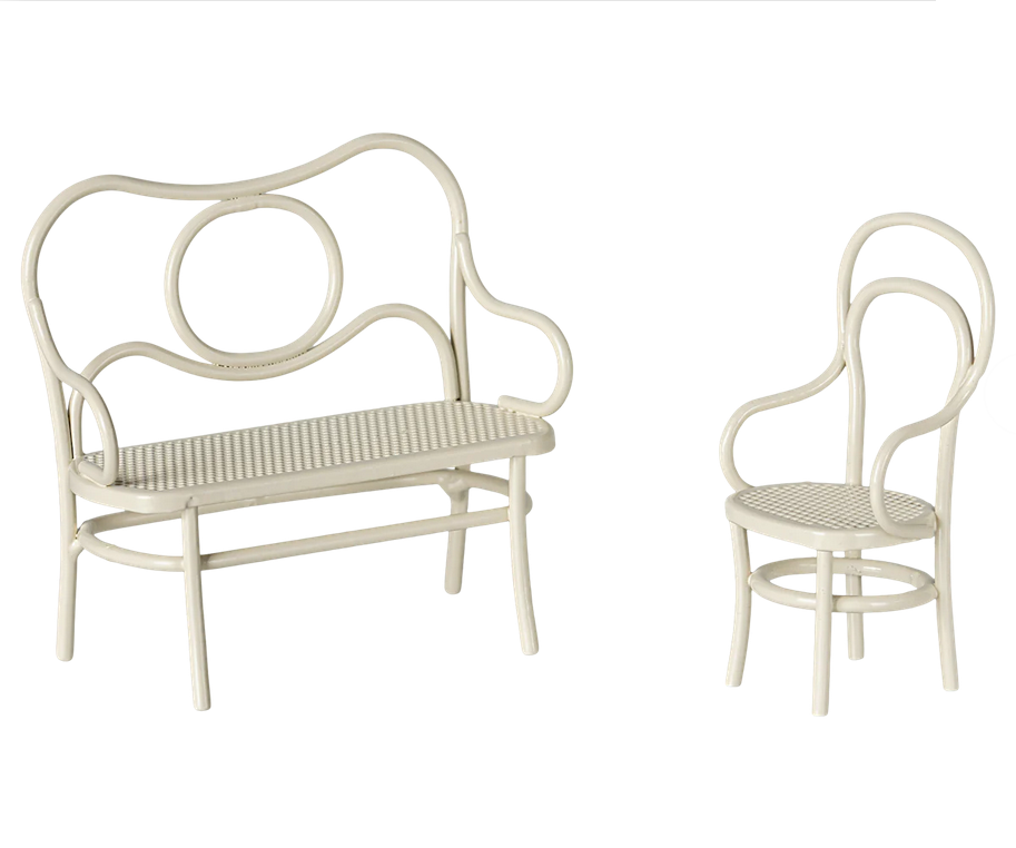 Maileg Small Cafe Set for Mouse / Off White